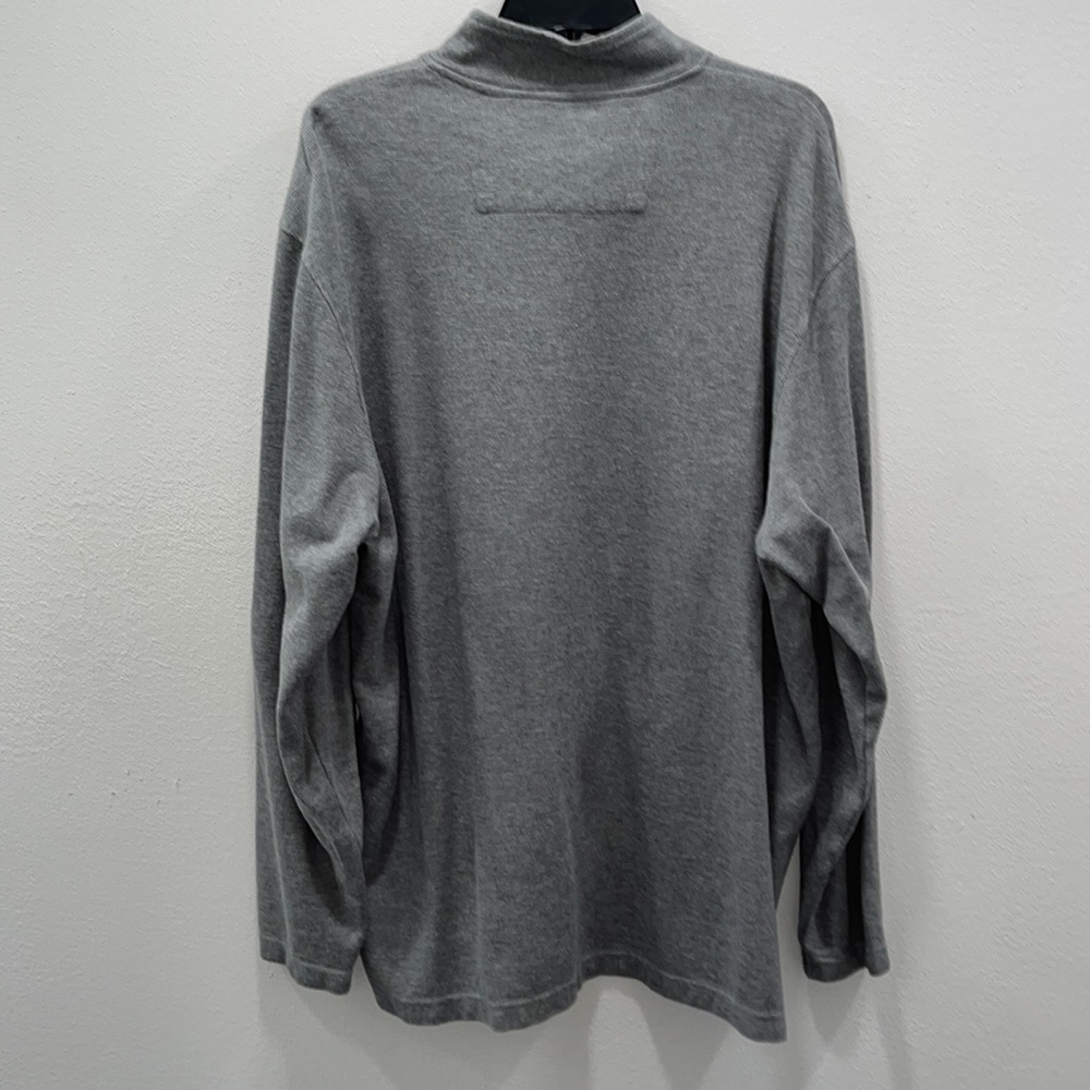 Chaps Solid Texture Zip Mock Pullover - image 6